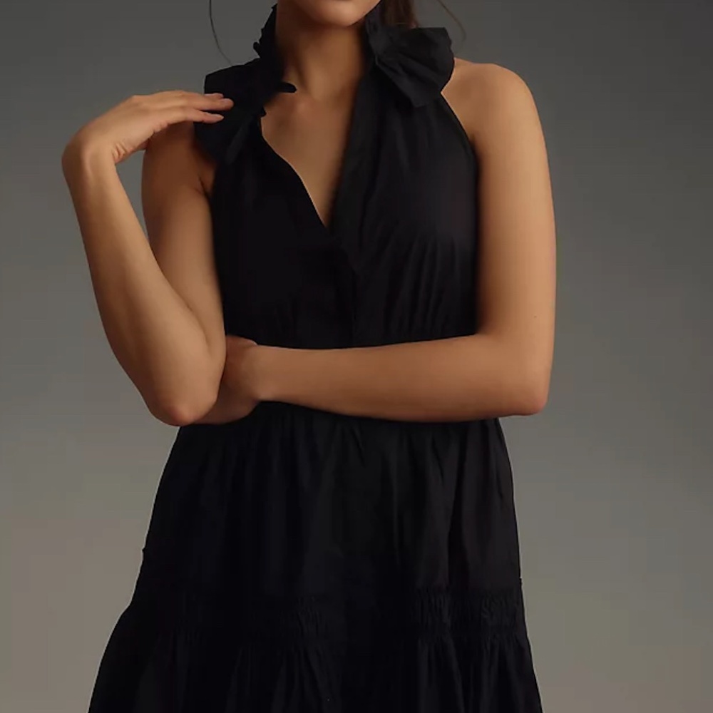 Maeve Black Mini Dress